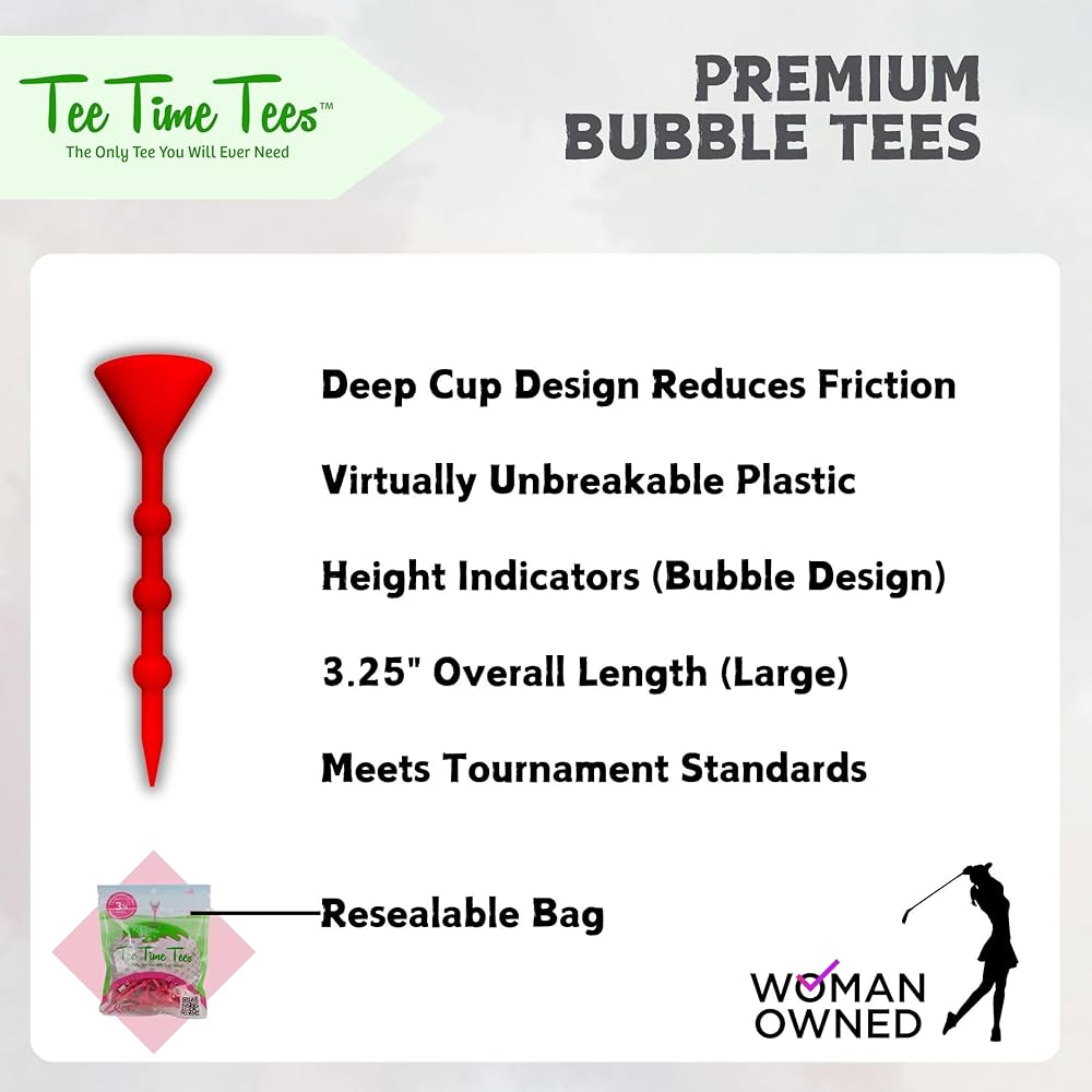 Amazon.com : Tee Time Tees The Bubble Golf Tee - Variable